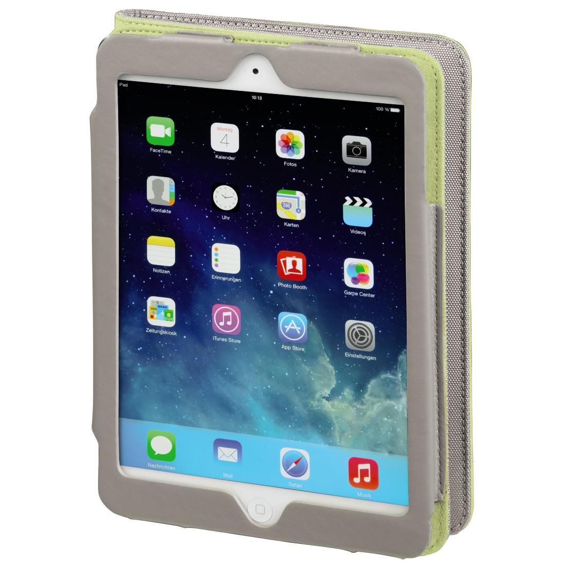 Hama "Lissabon" Portfolio for Apple iPad Air, silver/green 00104647