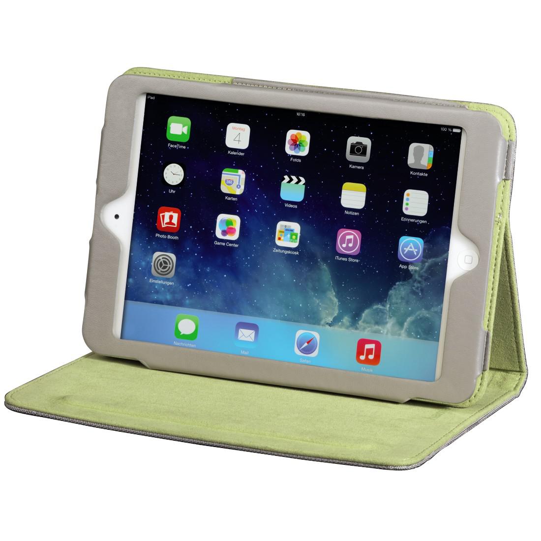 Hama "Lissabon" Portfolio for Apple iPad Air, silver/green 00104647