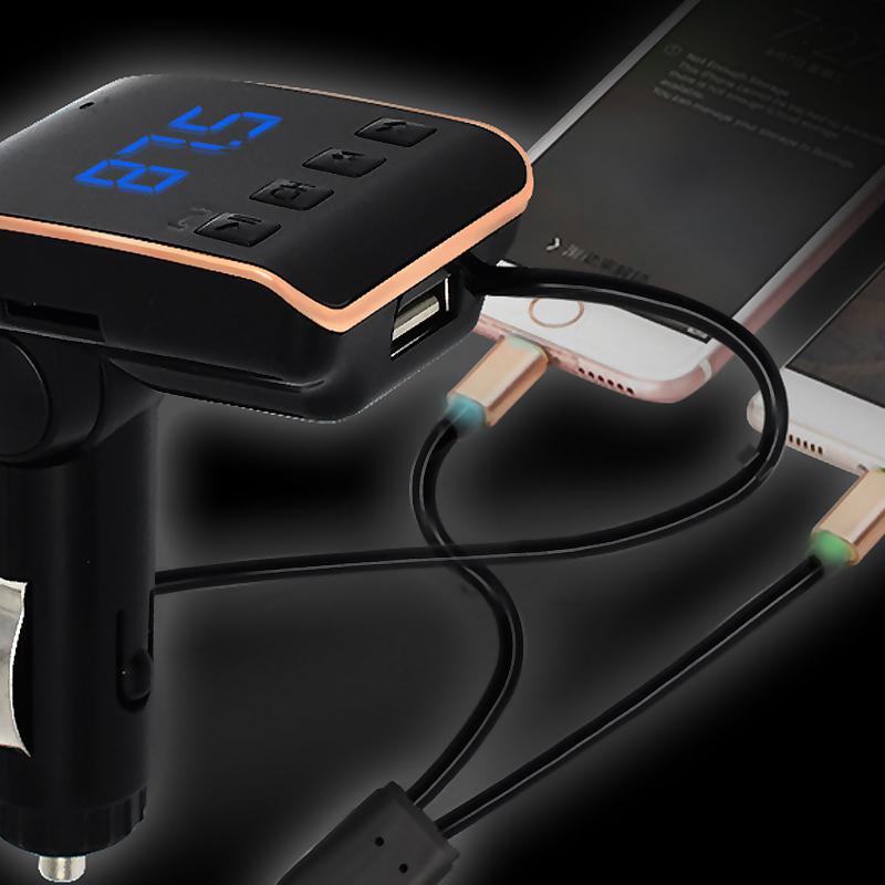 Q10 Transmitter 4 az 1-ben Bluetooth Car MP3 FM Transmitter lejátszó és mobil töltő