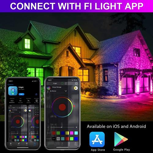 Smart LED reflektor - RGB + hideg fehér + meleg fehér, okos telefonnal vezérelhető -60W