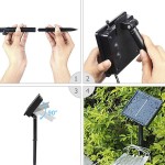Napelemes LED-es tengeri csillagok 20db-os , vízálló beltéri, kültéri 20W 5 méter - meleg fehér
